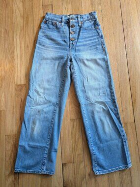 Madewell- Slim Wide Leg Crop Jeans
